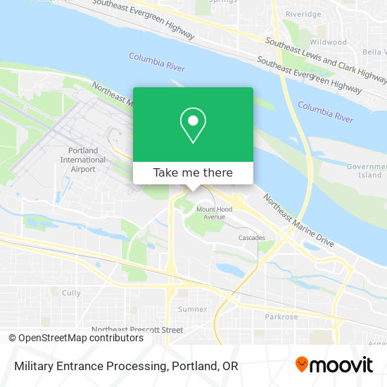Military Entrance Processing map