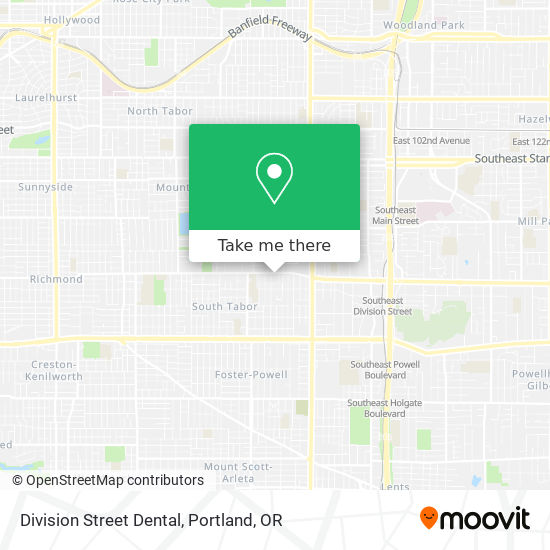 Division Street Dental map