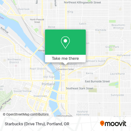 Mapa de Starbucks (Drive Thru)