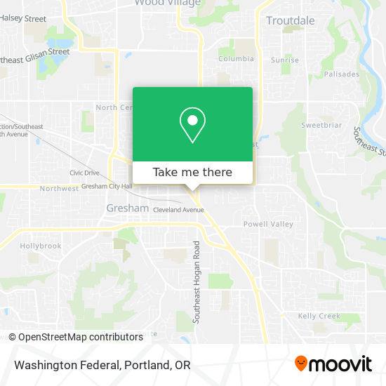 Mapa de Washington Federal