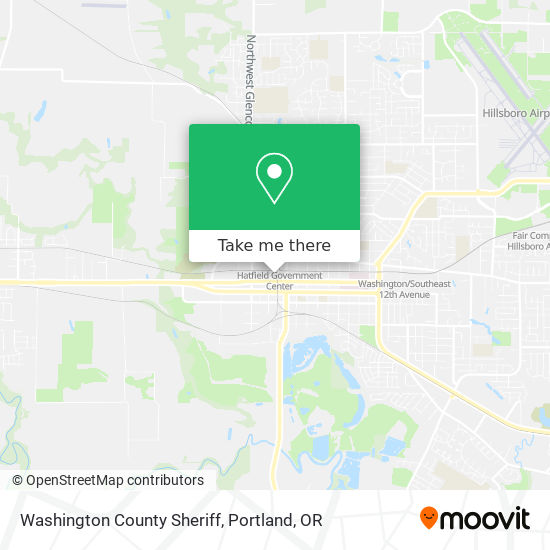 Washington County Sheriff map