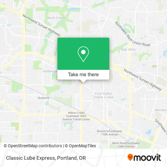 Classic Lube Express map