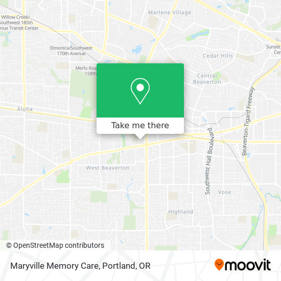 Mapa de Maryville Memory Care