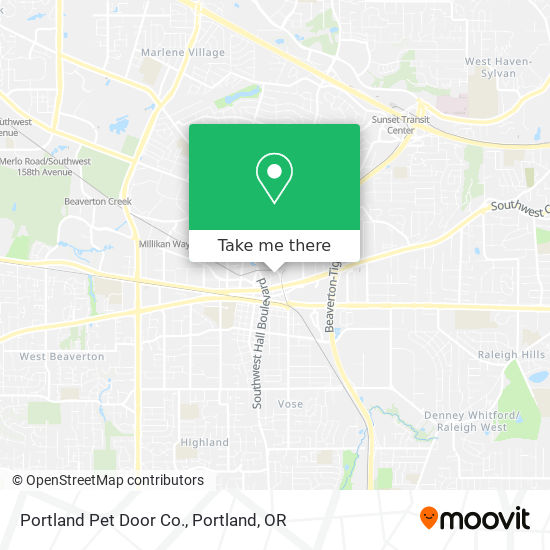 Portland Pet Door Co. map