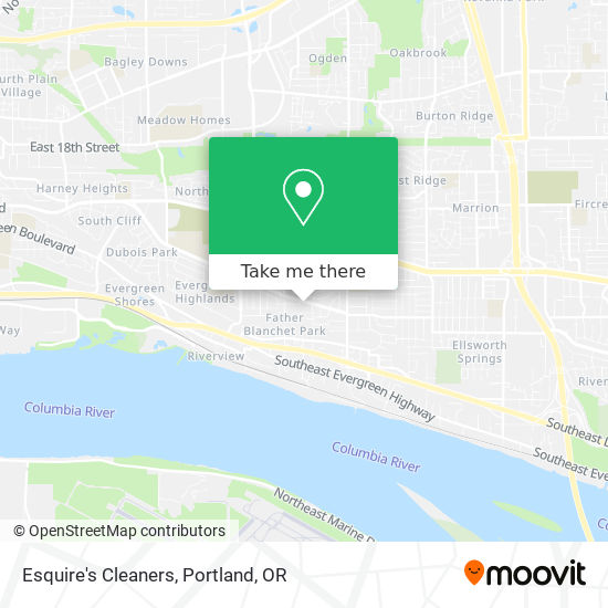 Esquire's Cleaners map