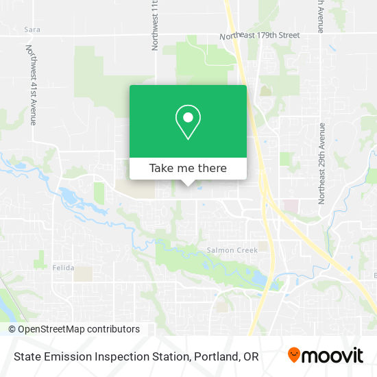 Mapa de State Emission Inspection Station