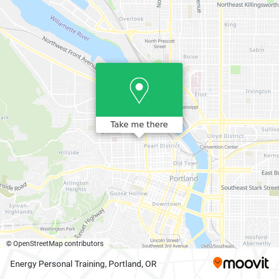 Energy Personal Training map