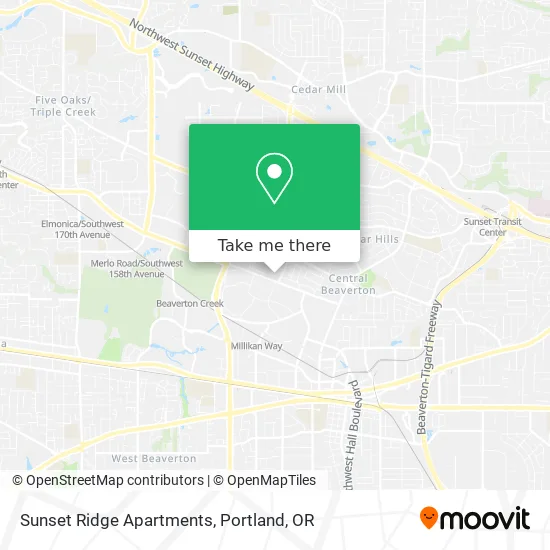 Sunset Ridge Apartments map