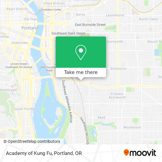 Academy of Kung Fu map