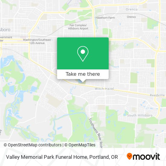 Valley Memorial Park Funeral Home map