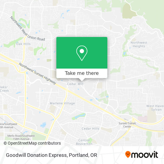 Goodwill Donation Express map