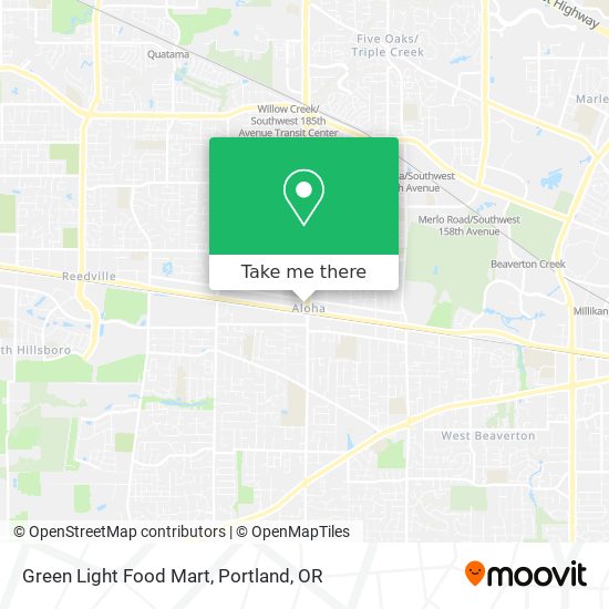 Mapa de Green Light Food Mart