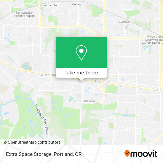 Extra Space Storage map