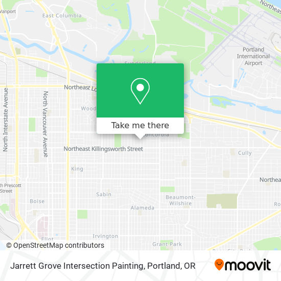 Jarrett Grove Intersection Painting map