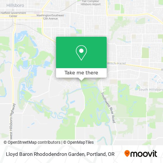 Mapa de Lloyd Baron Rhododendron Garden