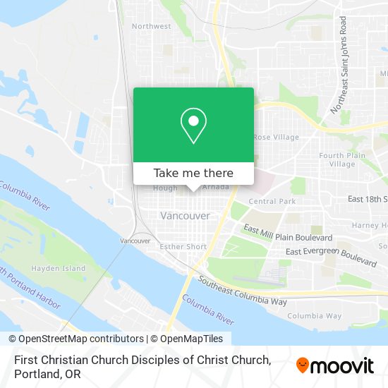 Mapa de First Christian Church Disciples of Christ Church