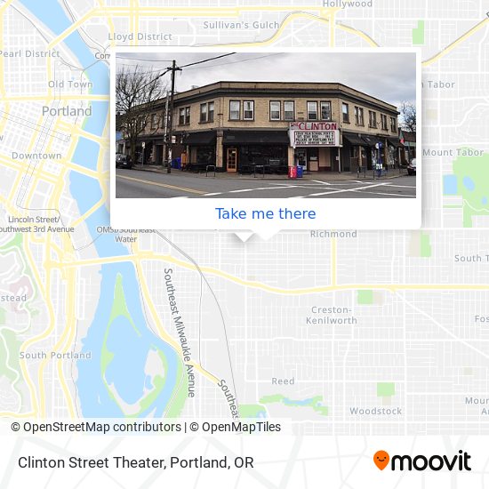 Clinton Street Theater map