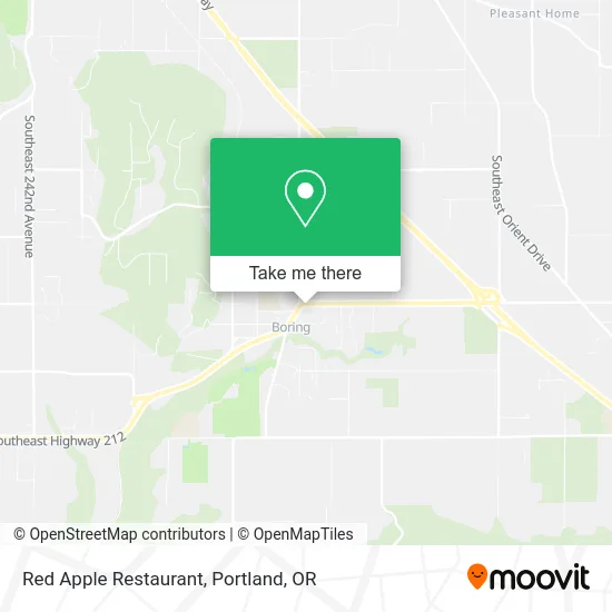 Red Apple Restaurant map