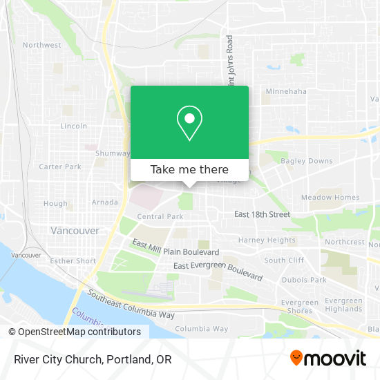 River City Church map