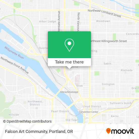 Falcon Art Community map