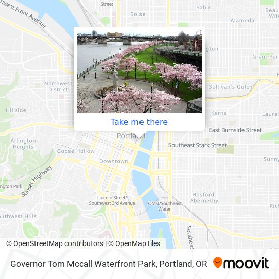Governor Tom Mccall Waterfront Park map