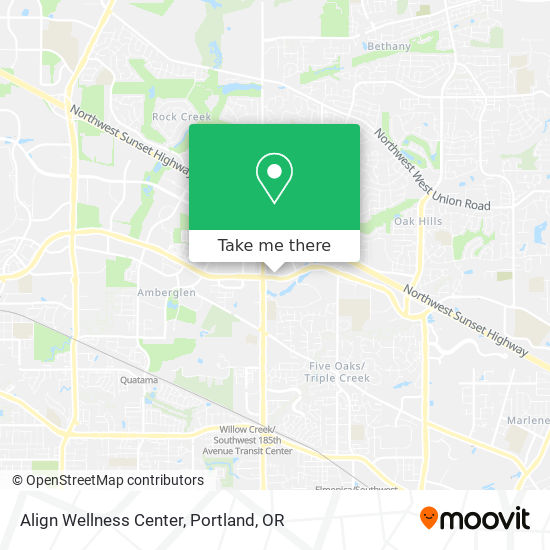 Align Wellness Center map