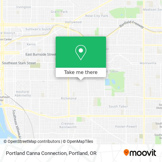 Mapa de Portland Canna Connection