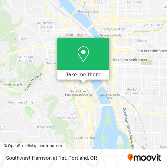 Mapa de Southwest Harrison at 1st