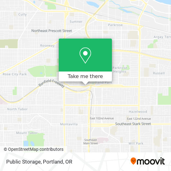 Public Storage map