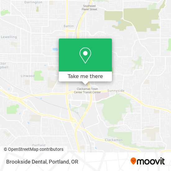 Brookside Dental map