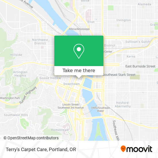 Terry's Carpet Care map