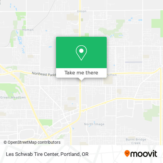 Les Schwab Tire Center map