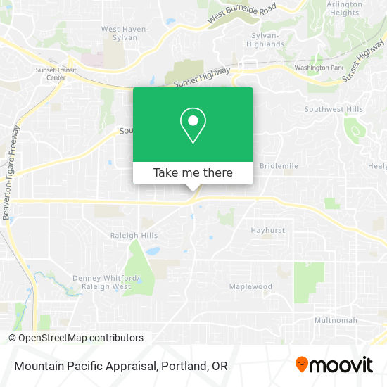 Mountain Pacific Appraisal map