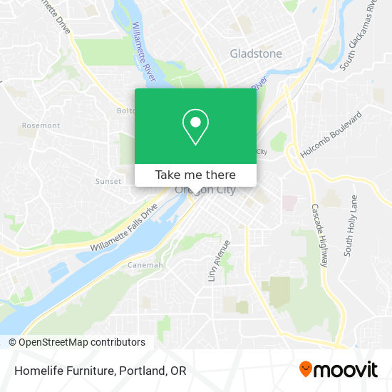 Homelife Furniture map