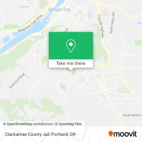 Mapa de Clackamas County Jail