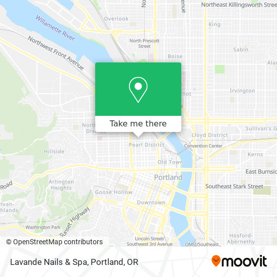Mapa de Lavande Nails & Spa