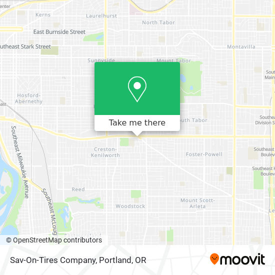 Sav-On-Tires Company map