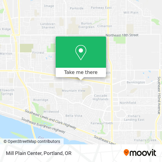 Mill Plain Center map