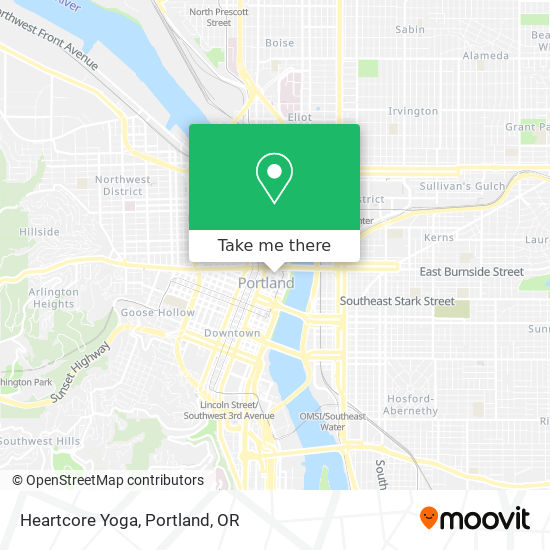 Mapa de Heartcore Yoga
