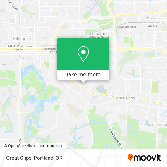 Great Clips map