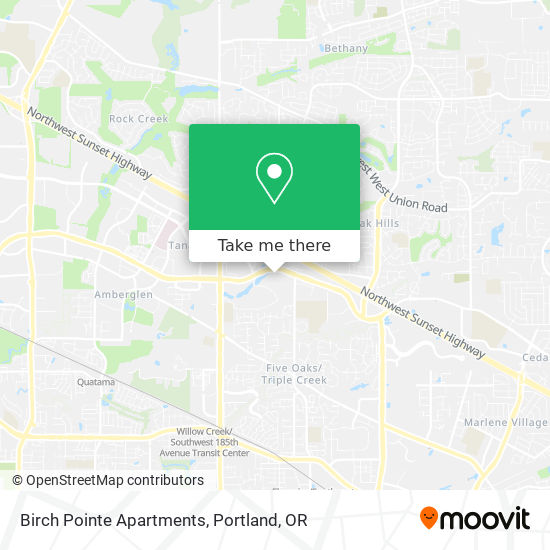 Birch Pointe Apartments map