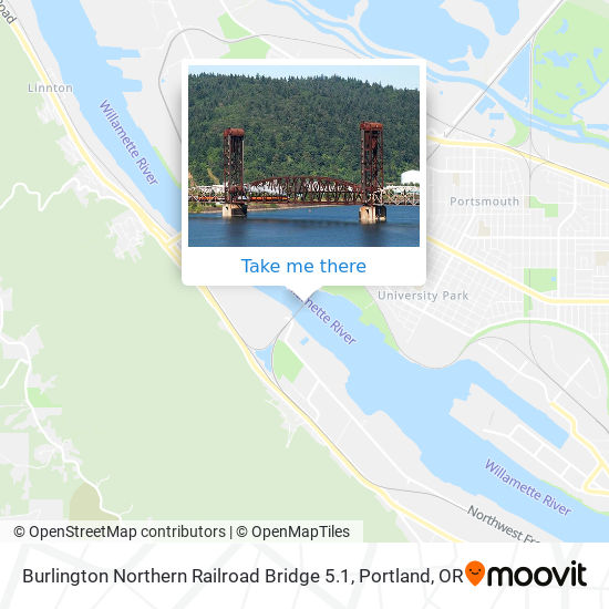Mapa de Burlington Northern Railroad Bridge 5.1