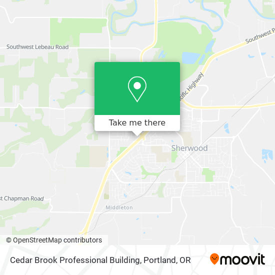 Mapa de Cedar Brook Professional Building