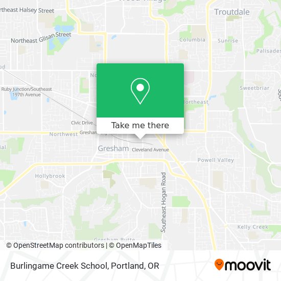 Burlingame Creek School map