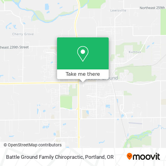 Mapa de Battle Ground Family Chiropractic