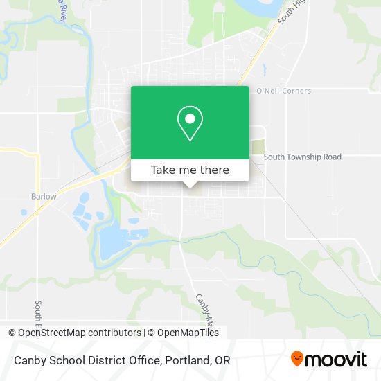 Canby School District Office map