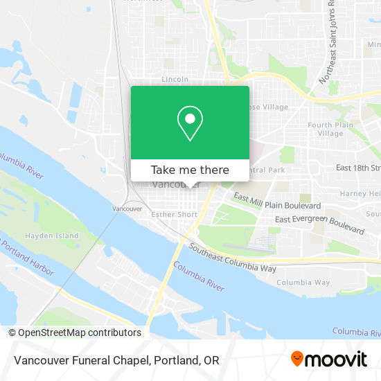 Vancouver Funeral Chapel map