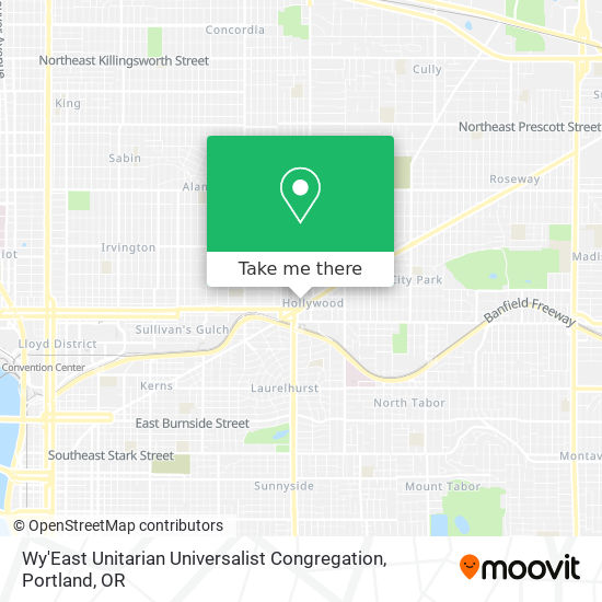 Wy'East Unitarian Universalist Congregation map