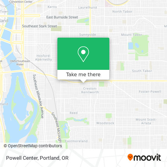 Powell Center map