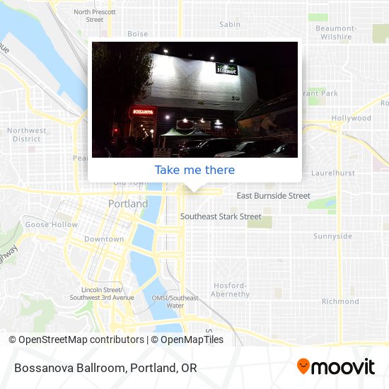 Bossanova Ballroom map